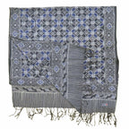 Handmade Batik Scarf - soft Cotton - Charcoal Grey Scarves La Vie Bien Handmade Batik Scarf - soft Cotton - Charcoal Grey
