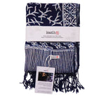 Handmade Batik Scarf - Soft Cotton - Mark, Blue Scarves La Vie Bien Handmade Batik Scarf - Soft Cotton - Mark, Blue