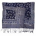 Handmade Batik Scarf - Soft Cotton - Mark, Blue Scarves La Vie Bien Handmade Batik Scarf - Soft Cotton - Mark, Blue