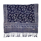 Handmade Batik Scarf - Soft Cotton - Mark, Blue Scarves La Vie Bien Handmade Batik Scarf - Soft Cotton - Mark, Blue