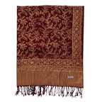 Handmade Batik Scarf, Soft Cotton, Red Burgundy Auburn Cherish Scarves La Vie Bien Handmade Batik Scarf, Soft Cotton, Red Burgundy Auburn Cherish
