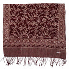 Handmade Batik Scarf, soft Cotton, Red White Cherish, Burgundy Scarves La Vie Bien Handmade Batik Scarf, soft Cotton, Red White Cherish, Burgundy