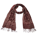 Handmade Batik Scarf, soft Cotton, Red White Cherish, Burgundy Scarves La Vie Bien Handmade Batik Scarf, soft Cotton, Red White Cherish, Burgundy