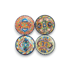 Colorful Talavera Dinnerware Set | 12-Piece Plate Set