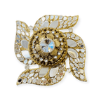 Handmade Designer Swastik Shaped Kundan Dibbies/Sindoor Daani/Trinket Box La Vie Bien Handmade Designer Swastik Shaped Kundan Dibbies/Sindoor Daani/Trinket Box
