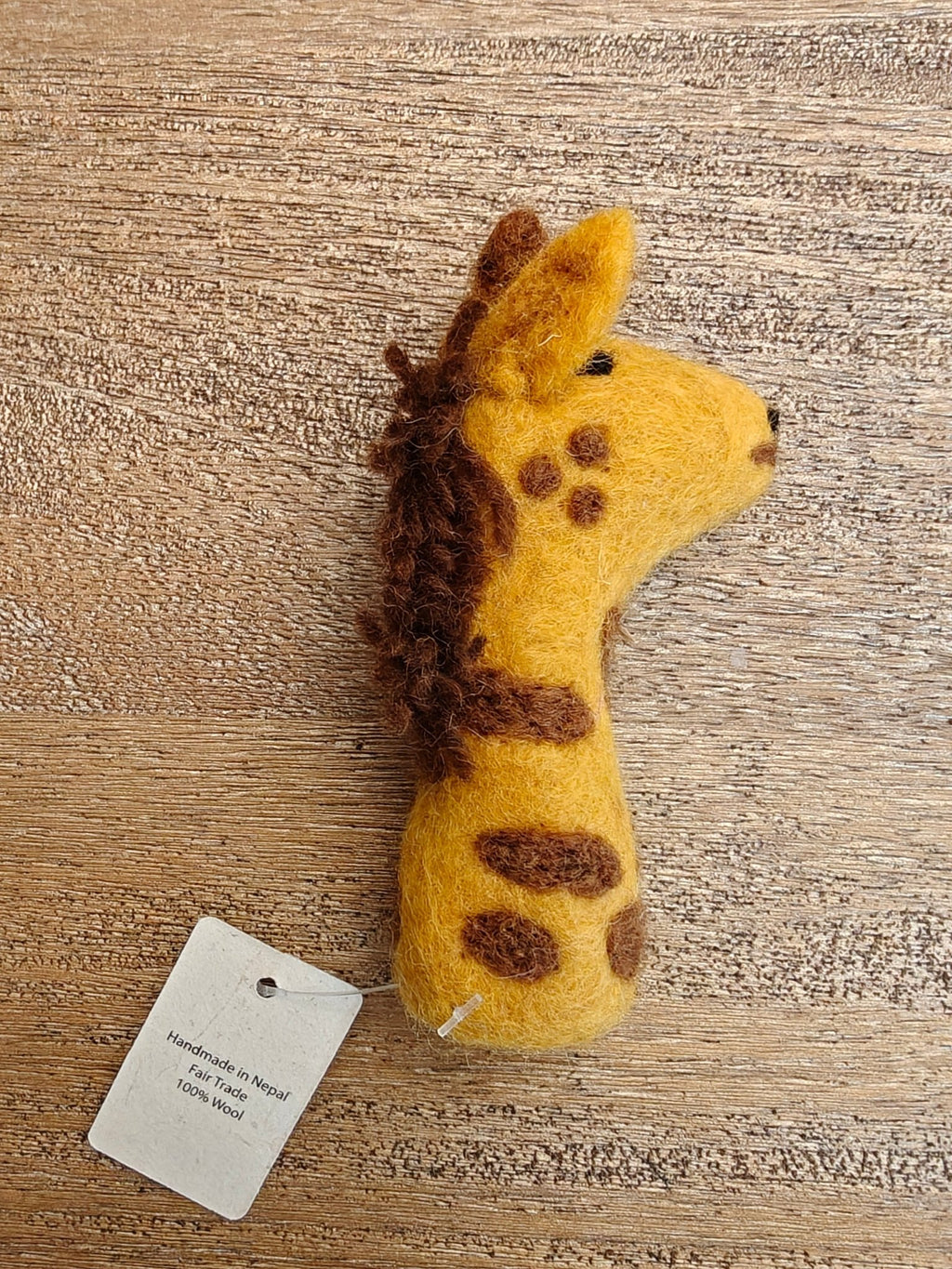 Handmade felt giraffe Finger Puppet - Sensory Play for kids - Jungle Jamboree collection La Vie Bien Handmade felt giraffe Finger Puppet - Sensory Play for kids - Jungle Jamboree collection