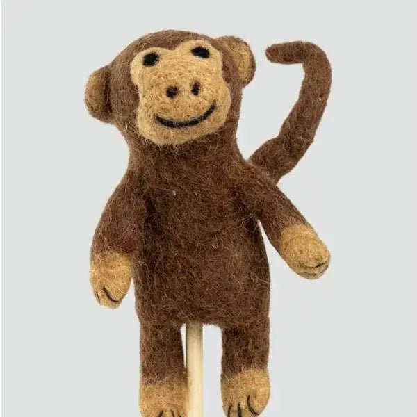 Handmade felt leopard Finger Puppet - Sensory Play for kids - Jungle Jamboree collection La Vie Bien Handmade felt leopard Finger Puppet - Sensory Play for kids - Jungle Jamboree collection