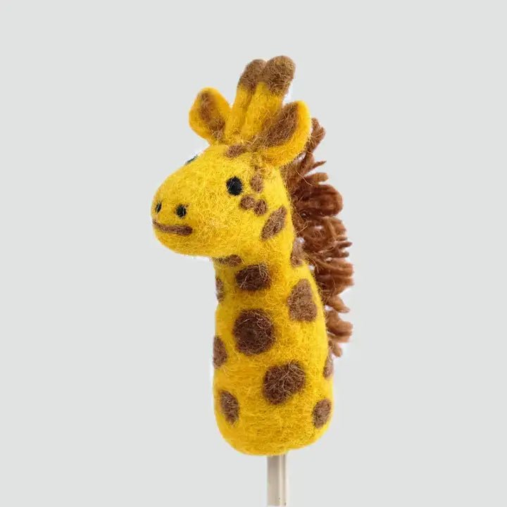 Handmade felt leopard Finger Puppet - Sensory Play for kids - Jungle Jamboree collection La Vie Bien Handmade felt leopard Finger Puppet - Sensory Play for kids - Jungle Jamboree collection