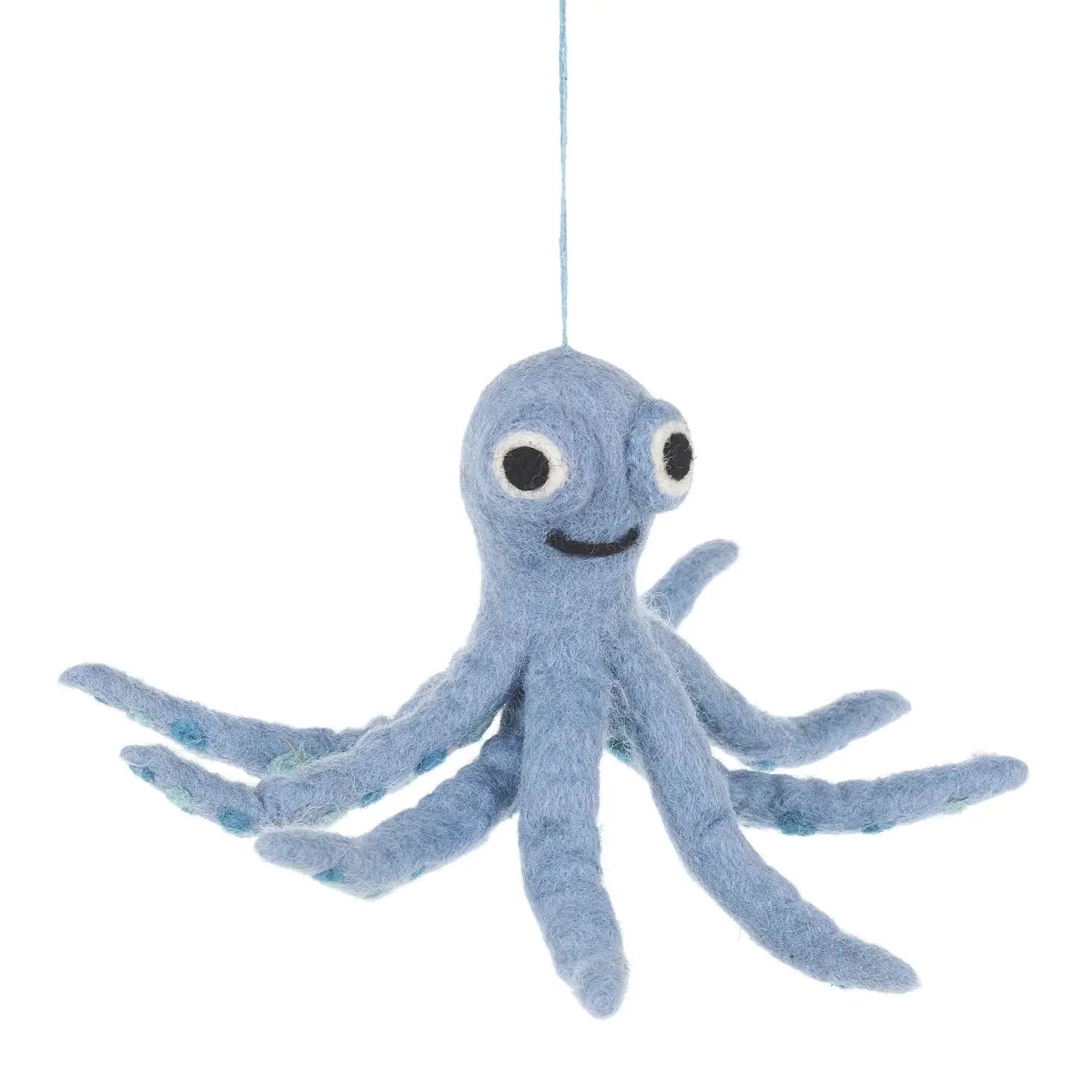 Handmade Felt Ollie the Octopus Fair trade Hanging Decor La Vie Bien Handmade Felt Ollie the Octopus Fair trade Hanging Decor