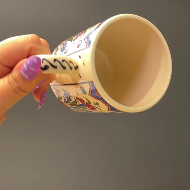 Handmade in Türkiye Ceramic Botanical Mugs - 9 Styles, Mix and Match Mugs La Vie Bien Handmade in Türkiye Ceramic Botanical Mugs - 9 Styles, Mix and Match