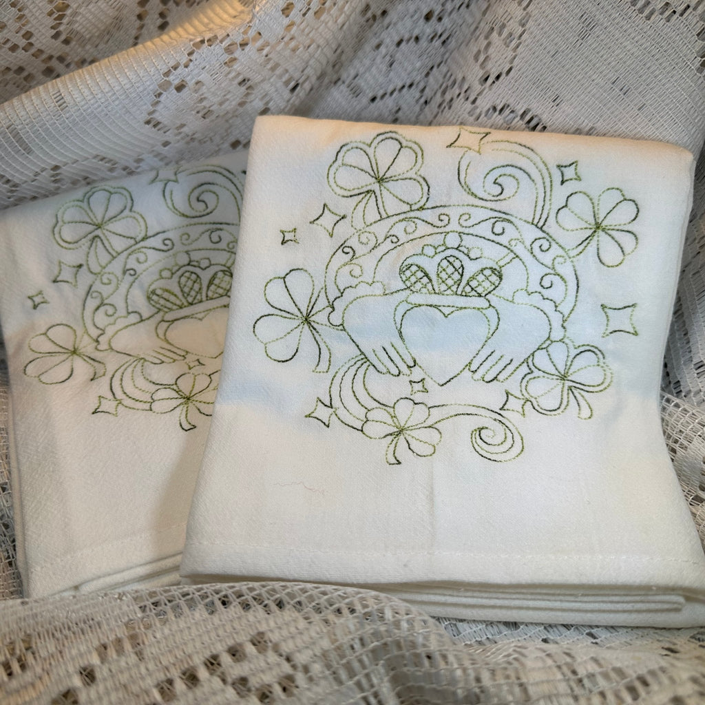 Handmade Irish Tea Towels - Set of Two Gifts La Vie Bien Handmade Irish Tea Towels - Set of Two