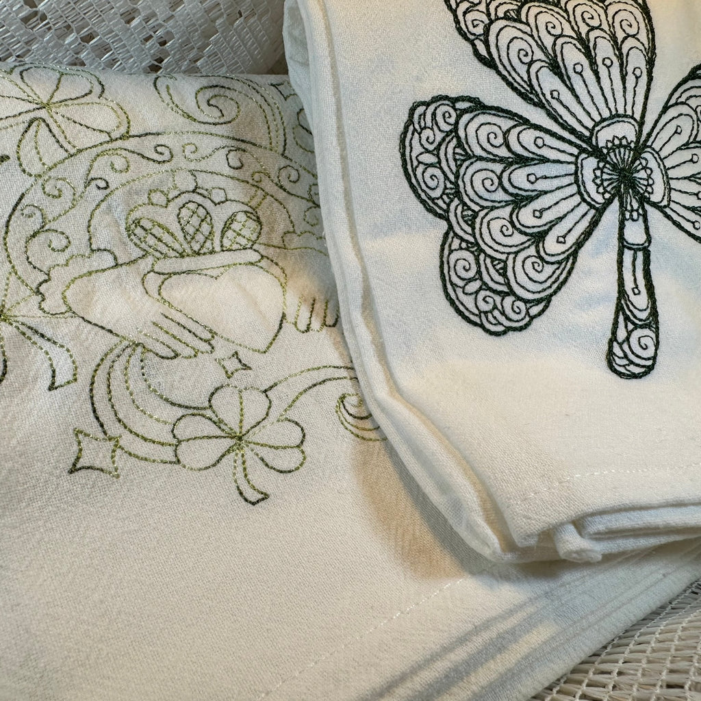 Handmade Irish Tea Towels - Set of Two Gifts La Vie Bien Handmade Irish Tea Towels - Set of Two