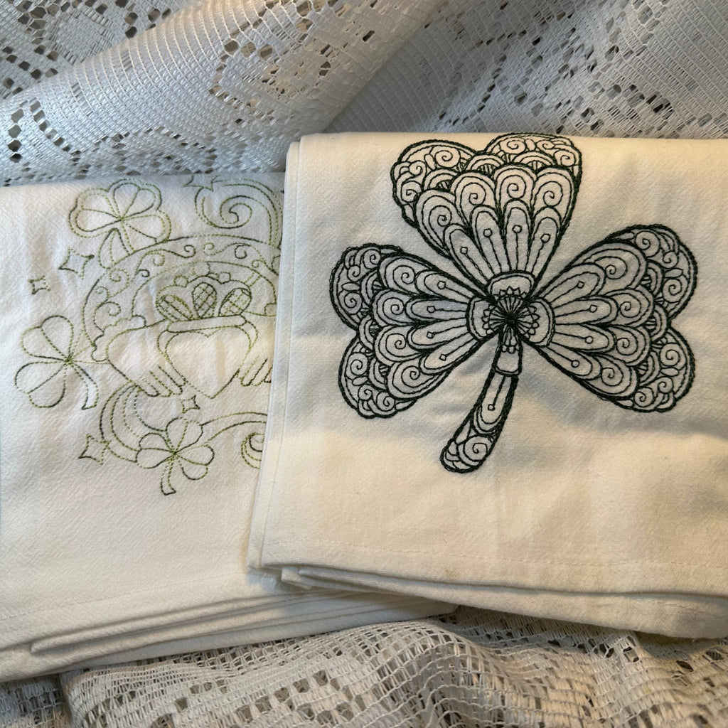 Handmade Irish Tea Towels - Set of Two Gifts La Vie Bien Handmade Irish Tea Towels - Set of Two