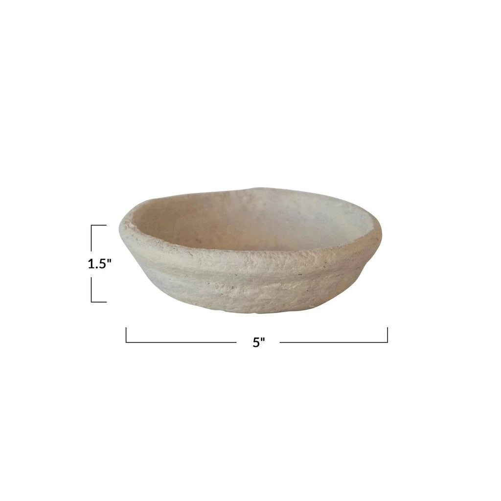 Handmade Paper Mache Small Bowl by White Cliff Studio