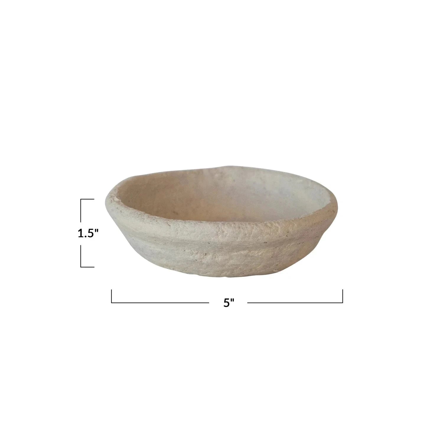 Handmade Paper Mache Small Bowl by White Cliff Studio