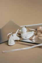 Handmade Porcelain Christmas Ornaments: Little Engine Ornaments La Vie Bien Handmade Porcelain Christmas Ornaments: Little Engine