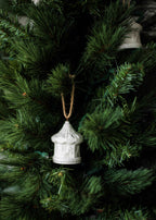 Handmade Porcelain Christmas Ornaments: Santa hat Ornaments La Vie Bien Handmade Porcelain Christmas Ornaments: Santa hat