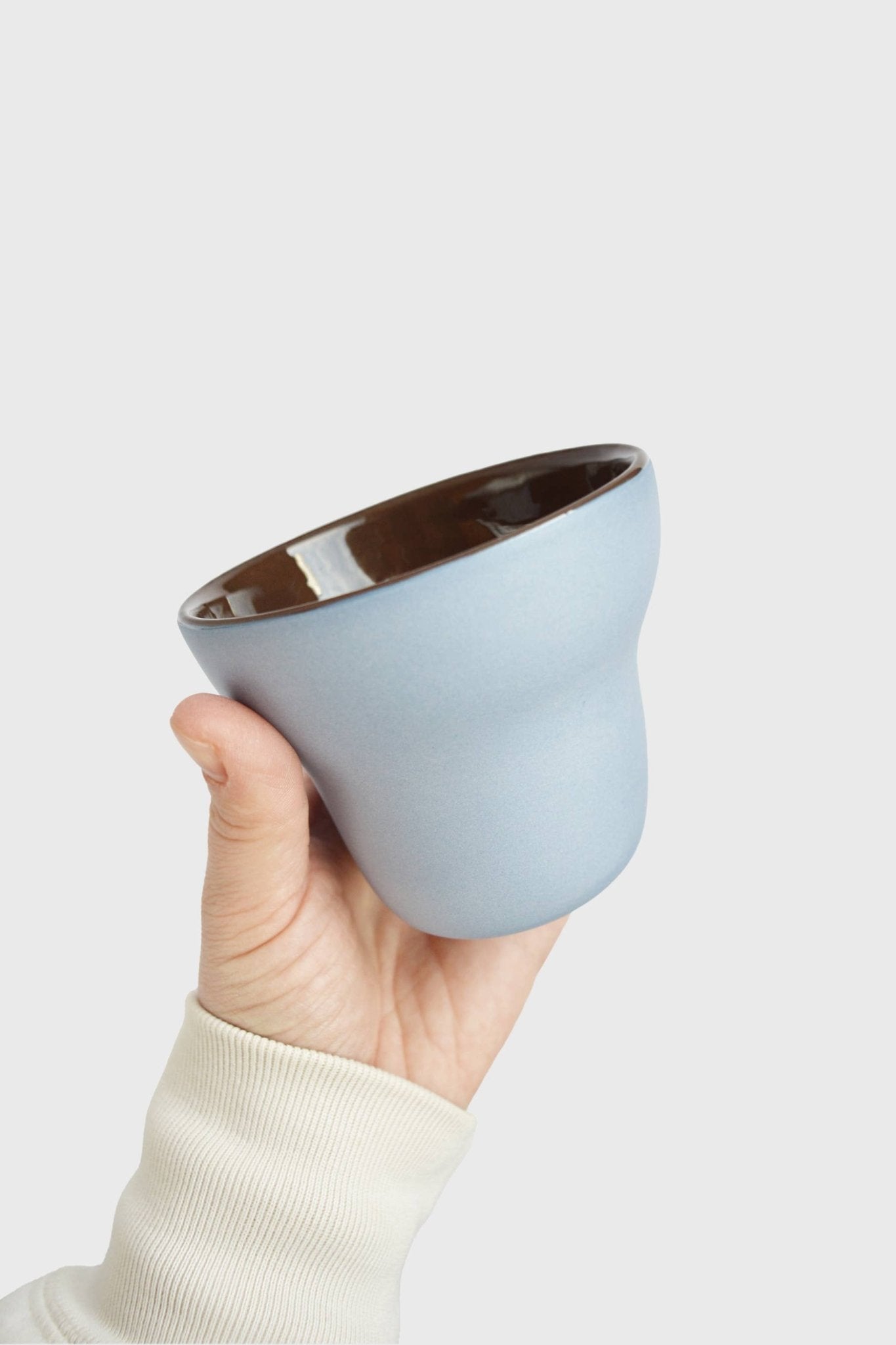 Handmade Porcelain Coffee Cup - Forget-me-Not small Cups La Vie Bien Handmade Porcelain Coffee Cup - Forget-me-Not small
