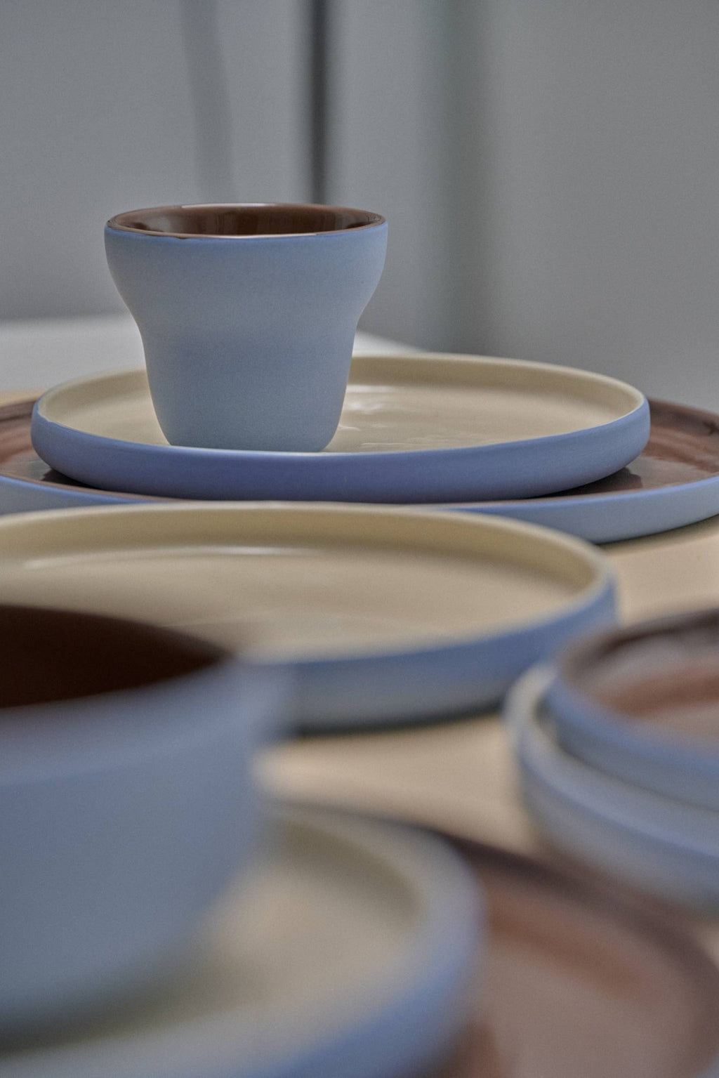Handmade Porcelain Coffee Cup - Forget-me-Not small Cups La Vie Bien Handmade Porcelain Coffee Cup - Forget-me-Not small