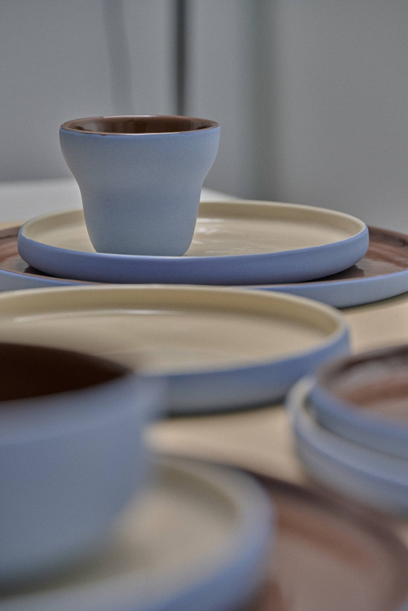 Handmade Porcelain Coffee Cup - Forget-me-Not small Cups La Vie Bien Handmade Porcelain Coffee Cup - Forget-me-Not small