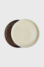 Handmade Porcelain Dinner Plates. Forget-me-not/Chocolate Dinner Plates La Vie Bien Handmade Porcelain Dinner Plates. Forget-me-not/Chocolate