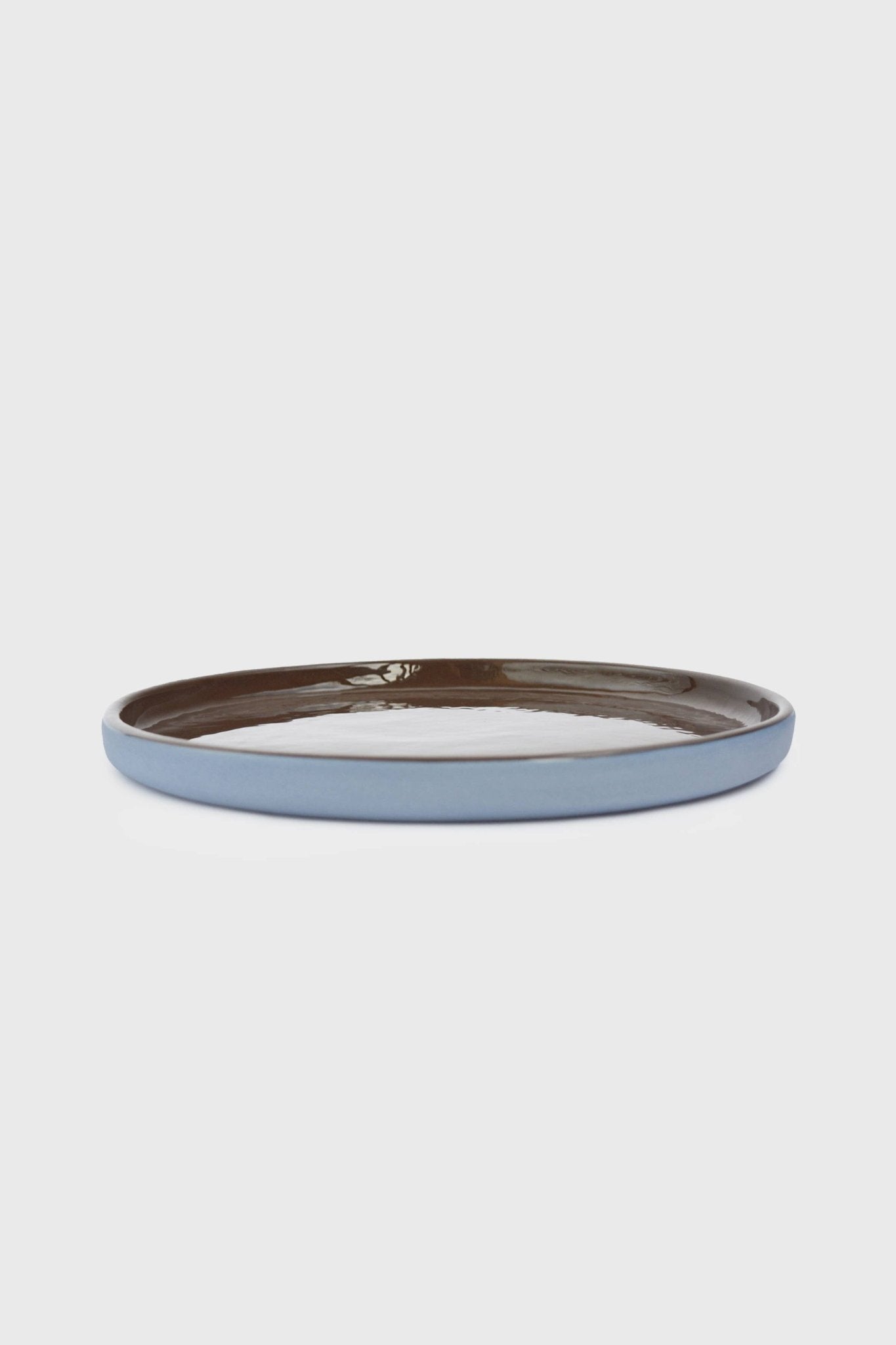Handmade Porcelain Dinner Plates. Forget-me-not/Chocolate Dinner Plates La Vie Bien Handmade Porcelain Dinner Plates. Forget-me-not/Chocolate