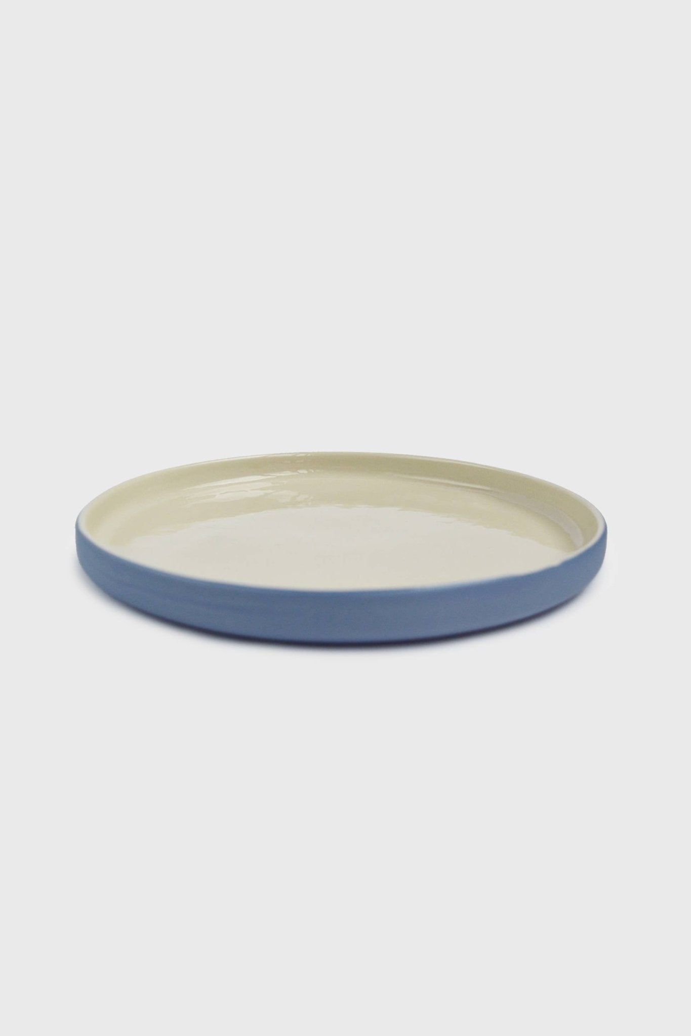 Handmade Porcelain Dinner Plates. Forget-me-not/Chocolate Dinner Plates La Vie Bien Handmade Porcelain Dinner Plates. Forget-me-not/Chocolate