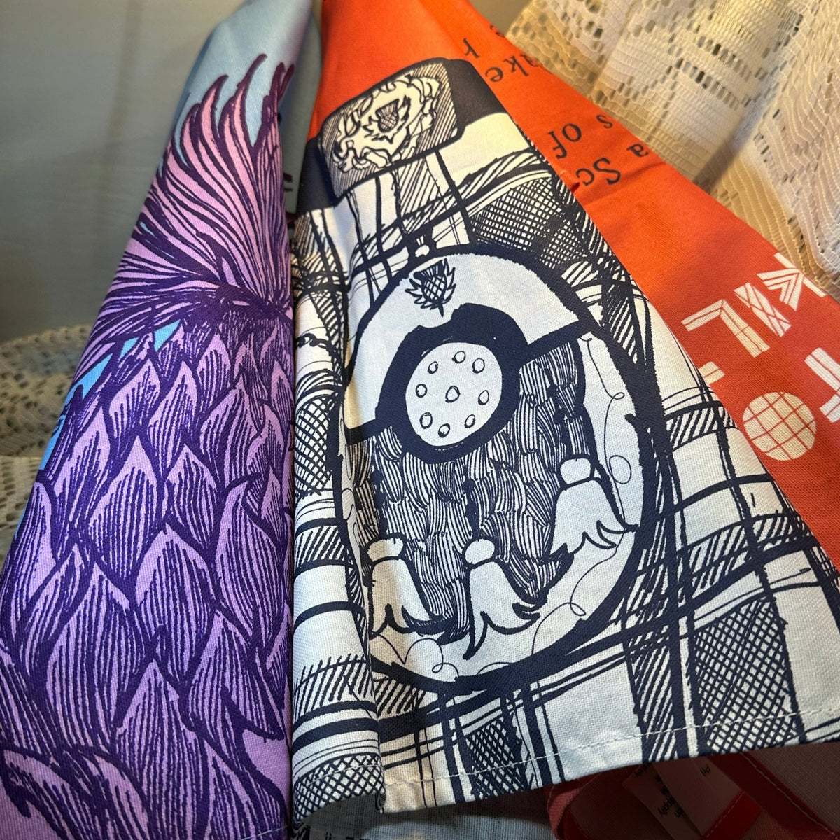 Handmade Scotland Lover Tea Towels - Set of Two Gifts La Vie Bien Handmade Scotland Lover Tea Towels - Set of Two