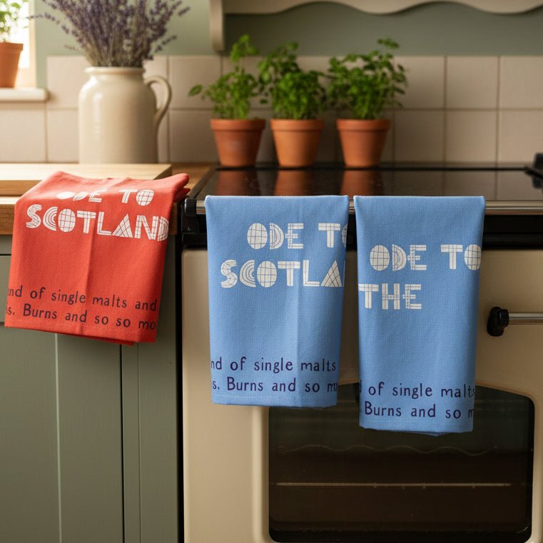 Handmade Scotland Lover Tea Towels - Set of Two Gifts La Vie Bien Handmade Scotland Lover Tea Towels - Set of Two