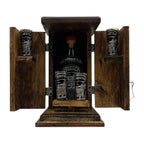 Handmade Shot Glass & Decanter Set | Mexican Rustic Wood Box Mexican Decanter La Vie Bien Handmade Shot Glass & Decanter Set | Mexican Rustic Wood Box