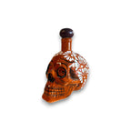 Handmade Skull Decanter Set | Brown & White Mexican Barware Mexican Decanter La Vie Bien Handmade Skull Decanter Set | Brown & White Mexican Barware
