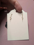 Handmade Sparkly Eye Dangle Earrings: Purple Black Flower, Gold Hardware Earrings La Vie Bien Handmade Sparkly Eye Dangle Earrings: Purple Black Flower, Gold Hardware
