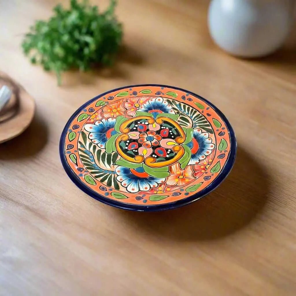 Handmade Talavera 12 - Piece Dinnerware Set | Mexican Pottery for 4 Talavera Dinnerware Set La Vie Bien Handmade Talavera 12 - Piece Dinnerware Set | Mexican Pottery for 4