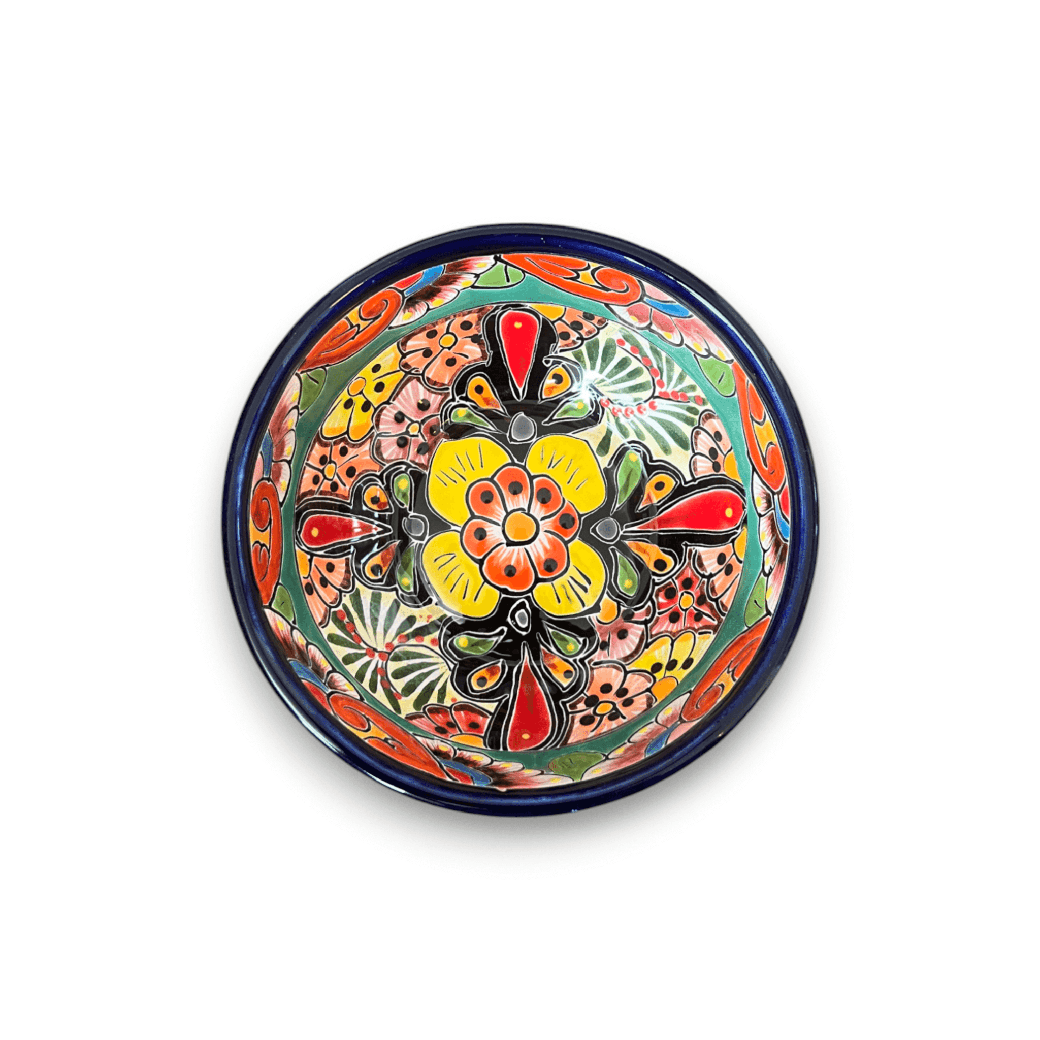 Handmade Talavera 24-Piece Dinnerware Set | Mexican Pottery for 6 Talavera Dinnerware Set La Vie Bien Handmade Talavera 24-Piece Dinnerware Set | Mexican Pottery for 6