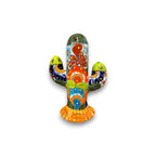Handmade Talavera Cactus Statue | Medium Size Colorful Cultural Art Talavera Statue La Vie Bien Handmade Talavera Cactus Statue | Medium Size Colorful Cultural Art