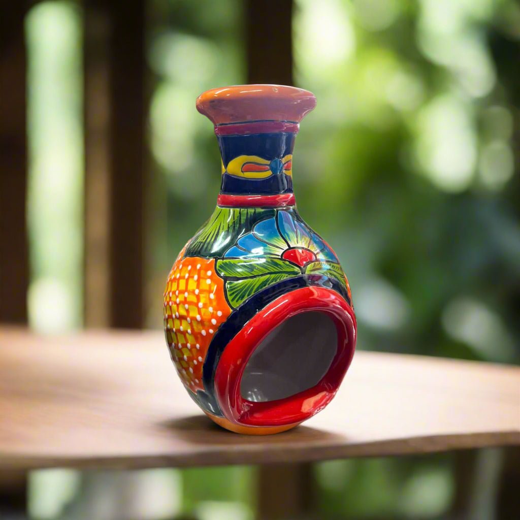Handmade Talavera Chimney | Vibrant Mexican Ceramic Decor Talavera Planter La Vie Bien Handmade Talavera Chimney | Vibrant Mexican Ceramic Decor