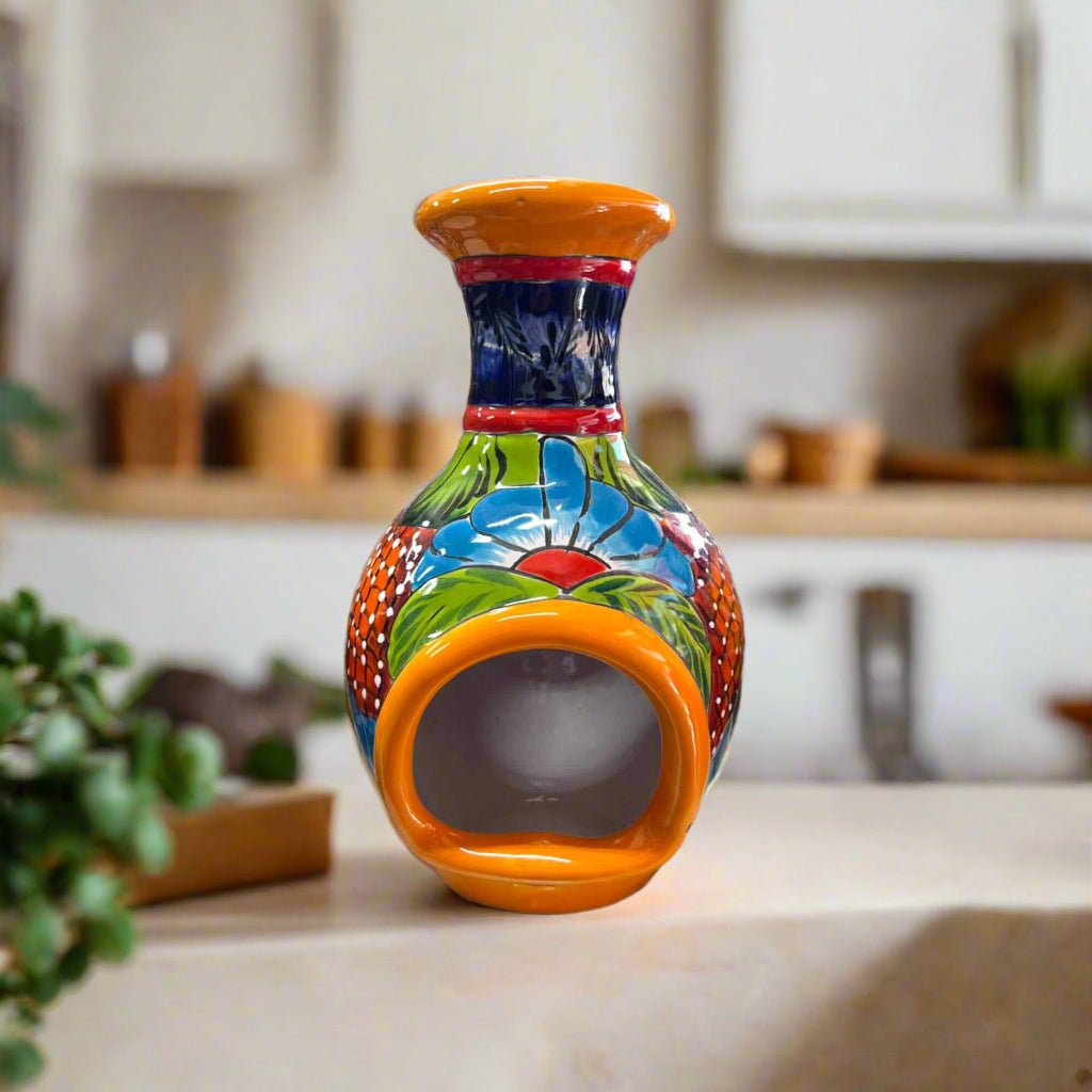 Handmade Talavera Chimney | Vibrant Mexican Ceramic Decor Talavera Planter La Vie Bien Handmade Talavera Chimney | Vibrant Mexican Ceramic Decor