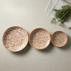 Handmade Talavera Dinnerware Set | Brown & White 4-Piece