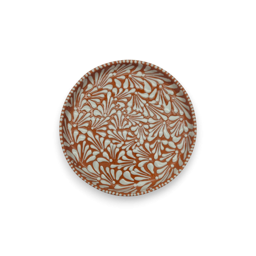 Handmade Talavera Dinnerware Set | Brown & White 4-Piece Talavera Dinnerware Set La Vie Bien Handmade Talavera Dinnerware Set | Brown & White 4-Piece