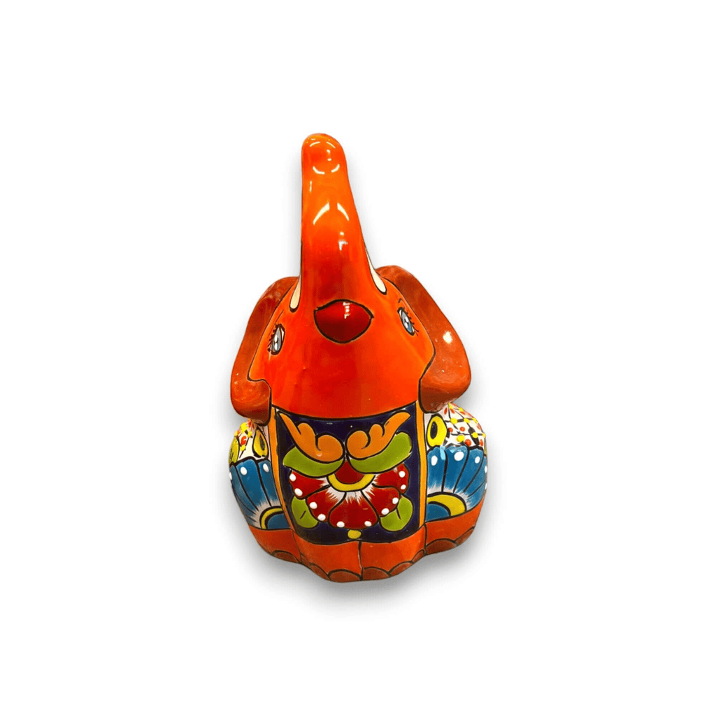Handmade Talavera Elephant Planter | Colorful Medium Animal Art Talavera Planter La Vie Bien Handmade Talavera Elephant Planter | Colorful Medium Animal Art