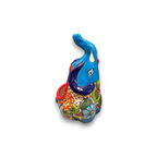 Handmade Talavera Elephant Planter | Colorful Medium Animal Art Talavera Planter La Vie Bien Handmade Talavera Elephant Planter | Colorful Medium Animal Art