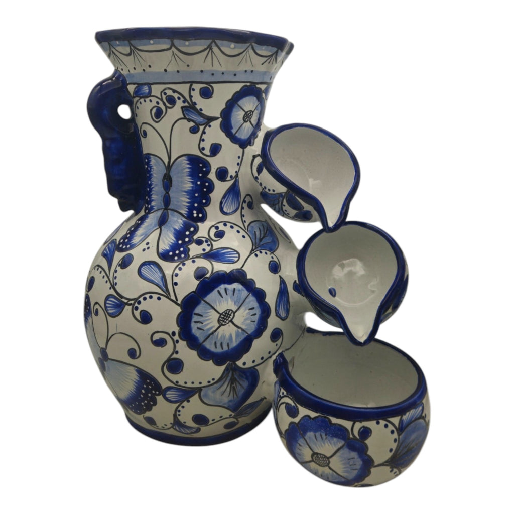 Handmade Talavera Fountain | Blue and White Mexican Ceramic Decor Talavera Fountain La Vie Bien Handmade Talavera Fountain | Blue and White Mexican Ceramic Decor