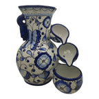 Handmade Talavera Fountain | Blue and White Mexican Ceramic Decor Talavera Fountain La Vie Bien Handmade Talavera Fountain | Blue and White Mexican Ceramic Decor