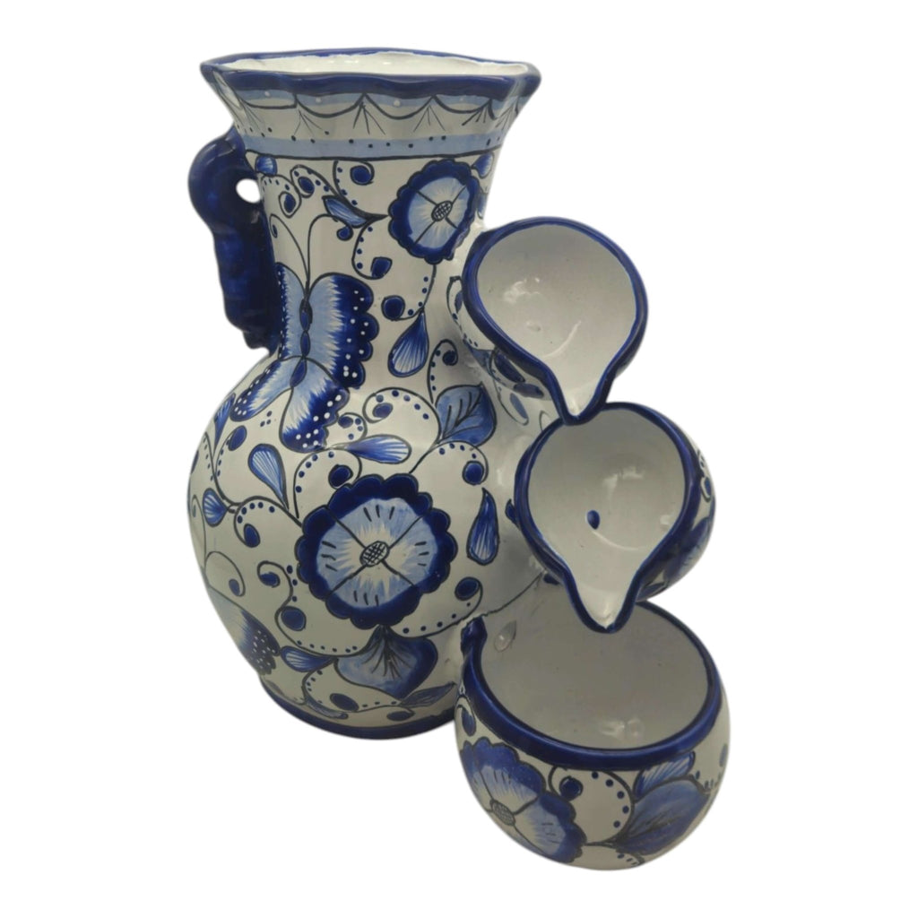 Handmade Talavera Fountain | Blue and White Mexican Ceramic Decor Talavera Fountain La Vie Bien Handmade Talavera Fountain | Blue and White Mexican Ceramic Decor