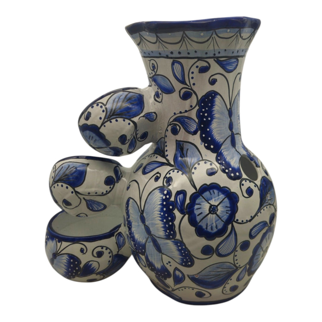 Handmade Talavera Fountain | Blue and White Mexican Ceramic Decor Talavera Fountain La Vie Bien Handmade Talavera Fountain | Blue and White Mexican Ceramic Decor