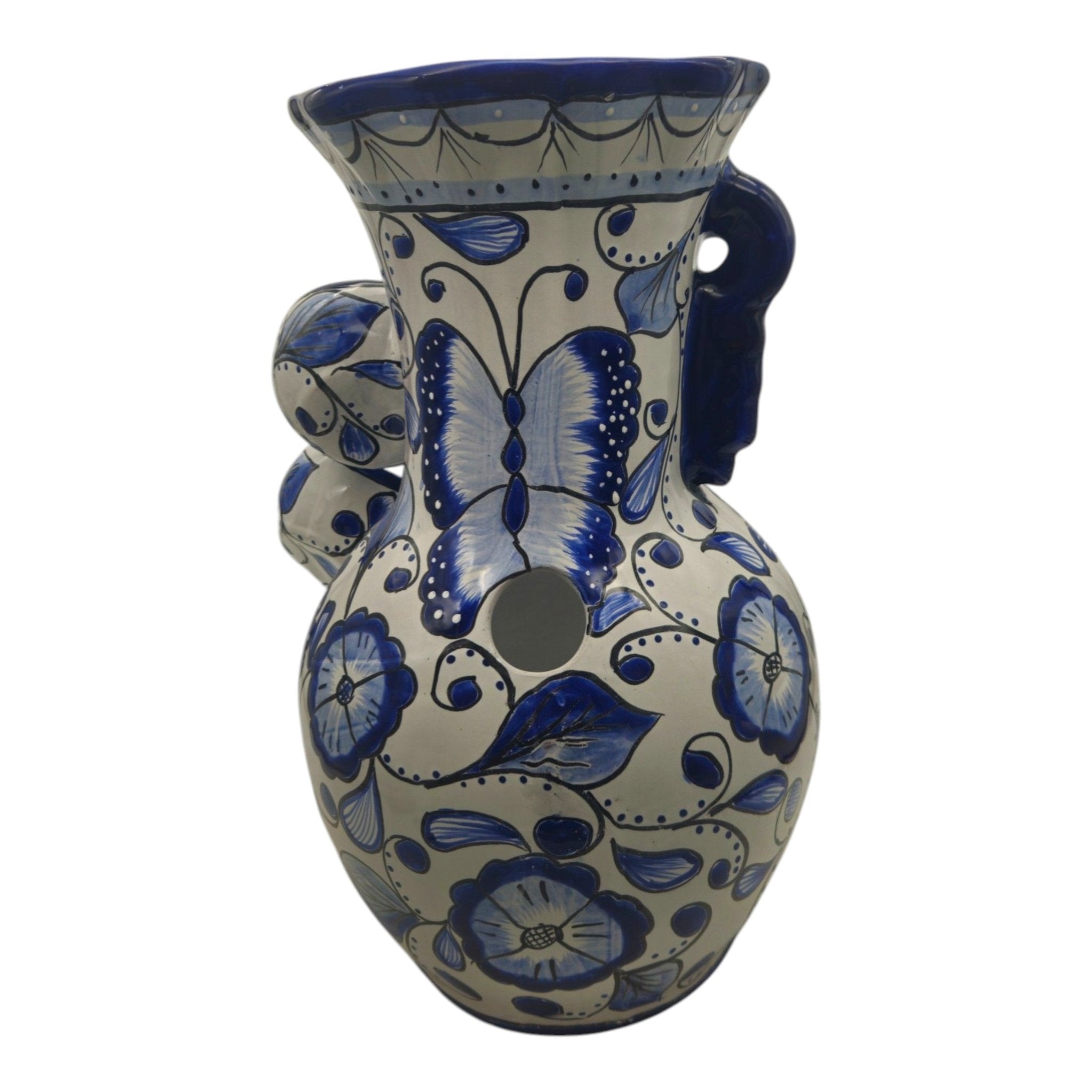 Handmade Talavera Fountain | Blue and White Mexican Ceramic Decor Talavera Fountain La Vie Bien Handmade Talavera Fountain | Blue and White Mexican Ceramic Decor