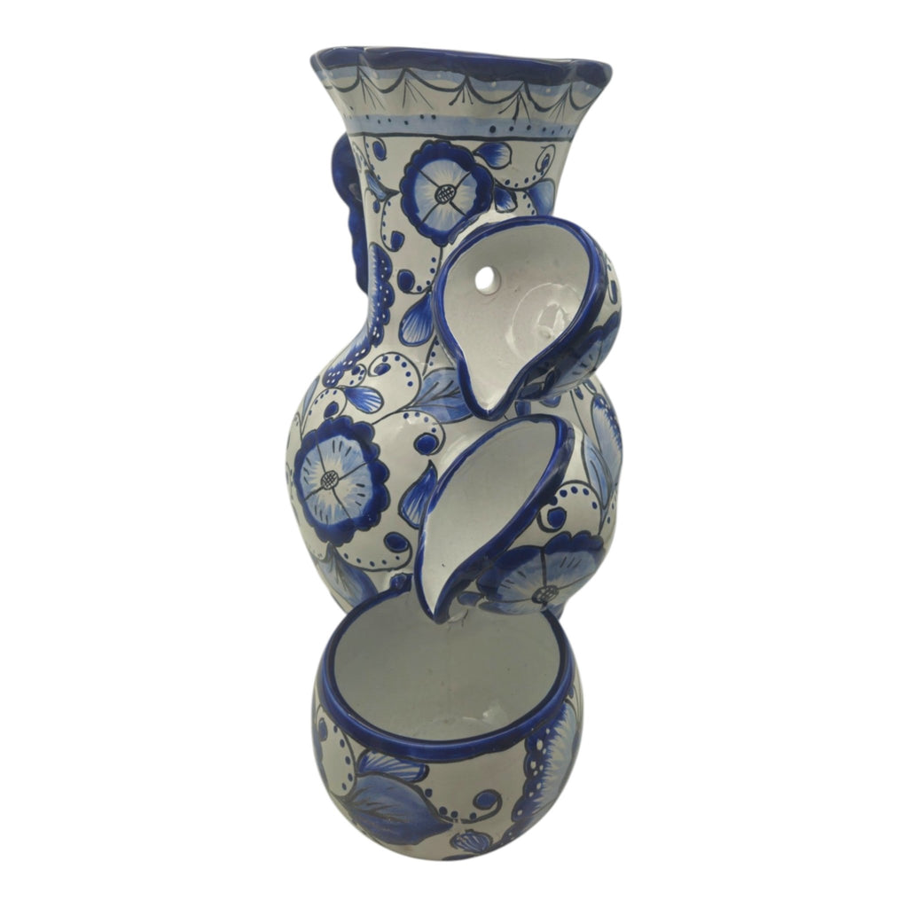 Handmade Talavera Fountain | Blue and White Mexican Ceramic Decor Talavera Fountain La Vie Bien Handmade Talavera Fountain | Blue and White Mexican Ceramic Decor