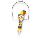 Talavera Hanging Parrot | Colorful Mexican  Bird