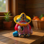 Handmade Talavera Panchito | Colorful Sleeping Man Figurine Talavera Figurine La Vie Bien Handmade Talavera Panchito | Colorful Sleeping Man Figurine