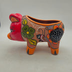 Handcrafted Talavera Pig Planter | Mexican Terracotta Art